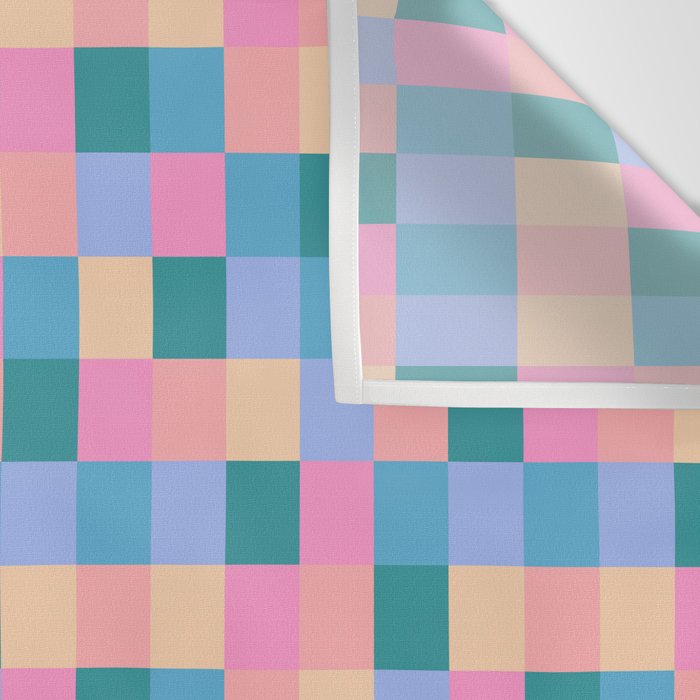 Bold Retro Checks Pattern - Small XXXI Wall Tapestry Gallery Image 3