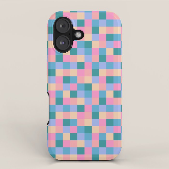 Bold Retro Checks Pattern - Small XXXI iPhone Case Gallery Image 1