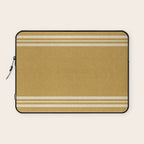 pimlico stripes - mustard yellow Laptop Sleeve Gallery Image 1