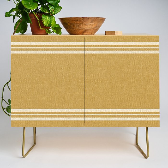 pimlico stripes - mustard yellow Credenza Gallery Image 1