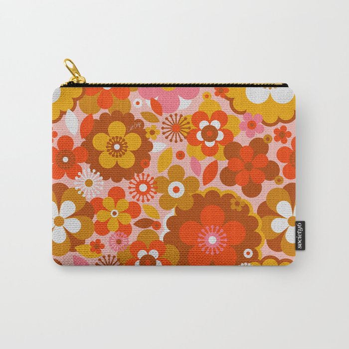 Groovy Florals - Sunshine Carry All Pouch Gallery Image 1