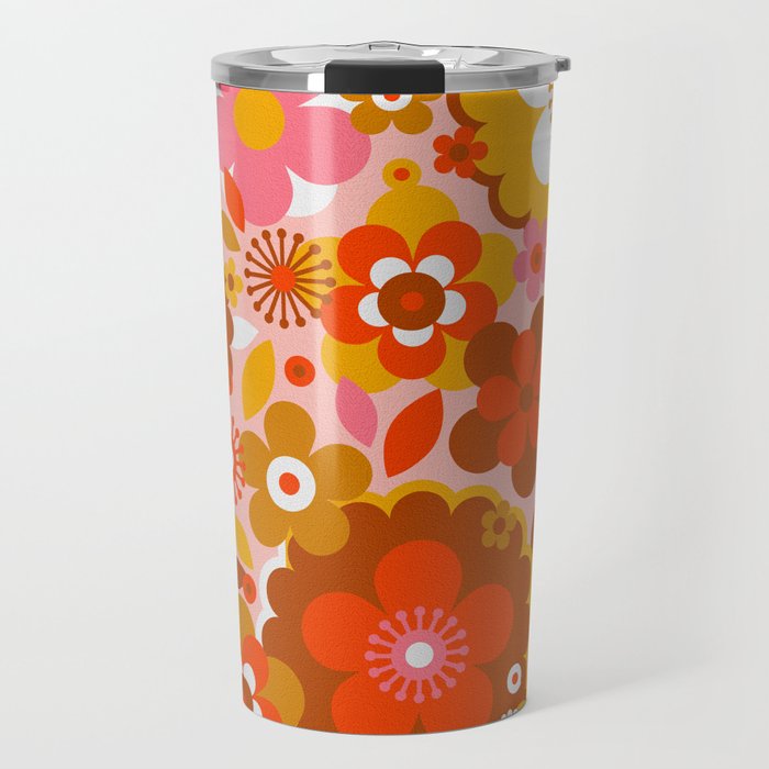 Groovy Florals - Sunshine Travel Mug Gallery Image 1