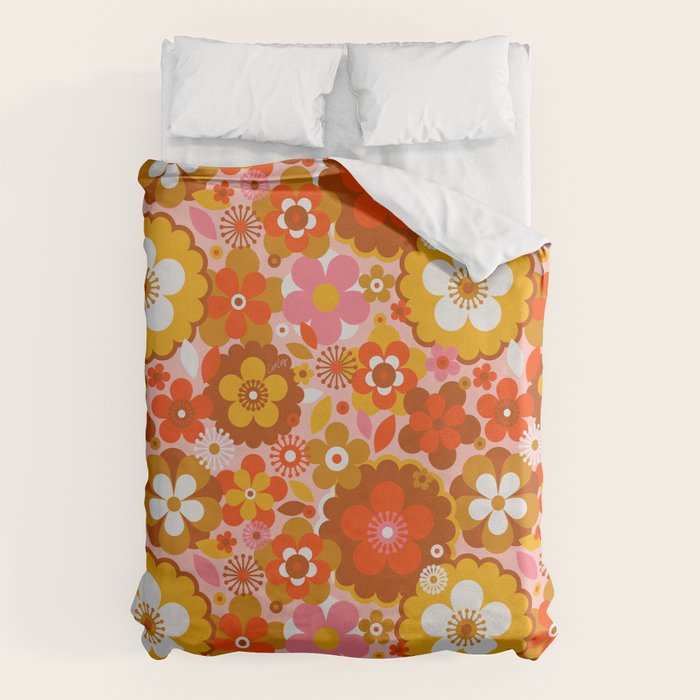 Groovy Florals - Sunshine Duvet Cover Gallery Image 6
