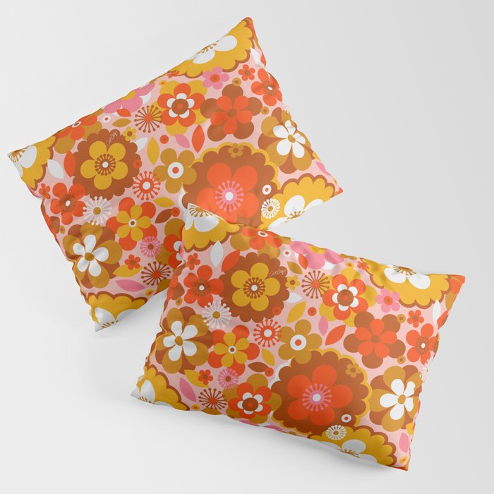 Groovy Florals - Sunshine Pillow Sham Gallery Image 3