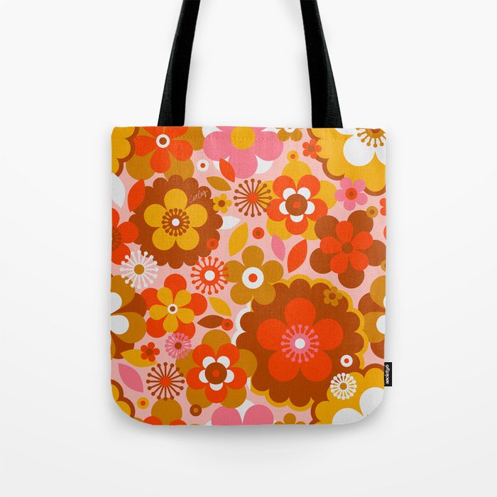 Groovy Florals - Sunshine Tote Bag Gallery Image 1