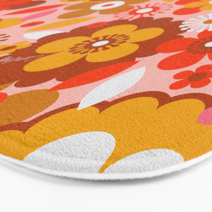 Groovy Florals - Sunshine Bath Mat Gallery Image 3