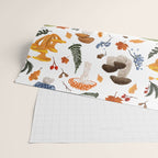 Colorful Forest Mushrooms and Plants Illustration  Nature Inspired Botanical Art Wrapping Paper Gallery Image 2