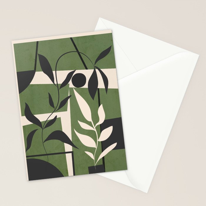 Abstract Foliage 4 Stationery Card Gallery Image 2