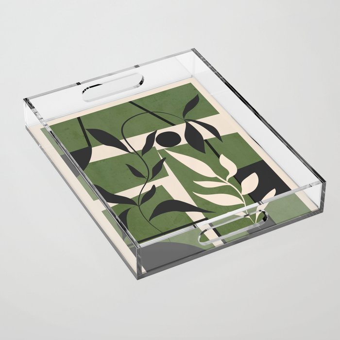 Abstract Foliage 4 Acrylic Tray Gallery Image 1