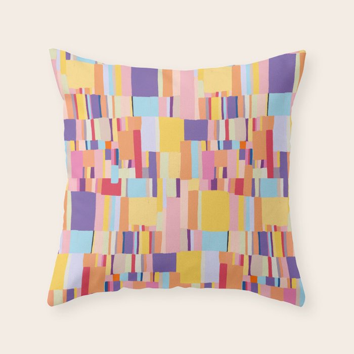 Colour play II Throw Pillow Gallery Image 1