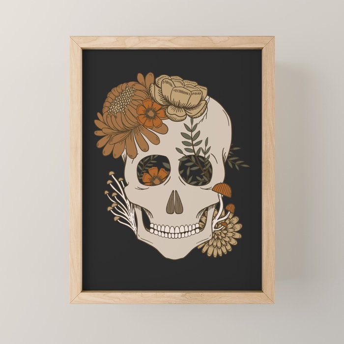 Autumn Skulls Mini Art Print Gallery Image 1