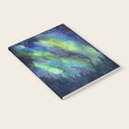 Galaxy Aurora Northern Lights Nebula Space Watercolor Notebook Gallery Image 2