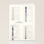 Werner's nomenclature of colour Version II Stationery Card Gallery Image 2