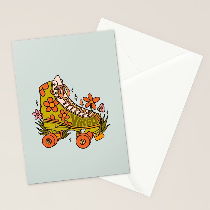 Virgo Roller Skate Stationery Card Gallery Image 2