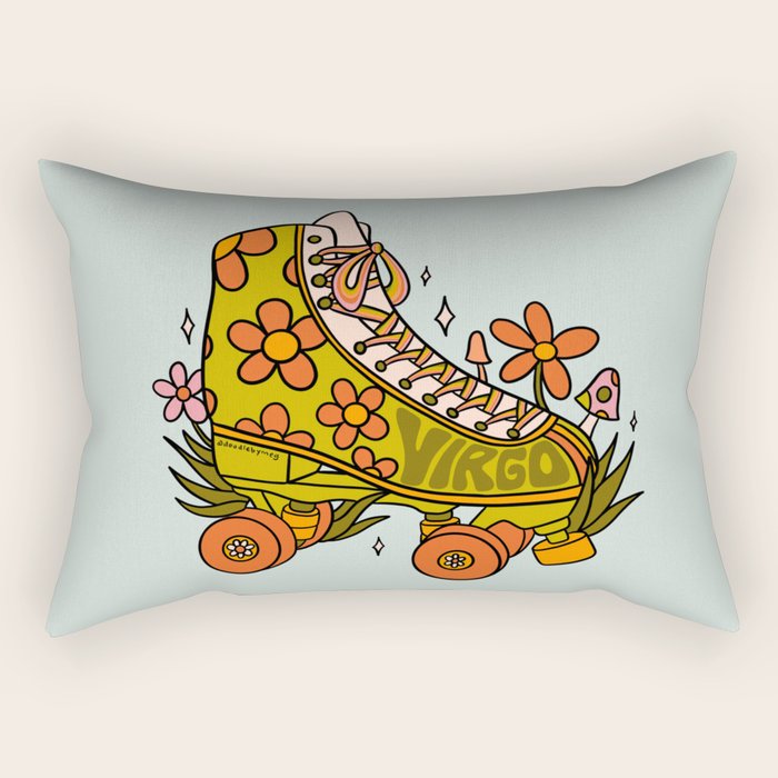 Virgo Roller Skate Rectangular Pillow Gallery Image 1