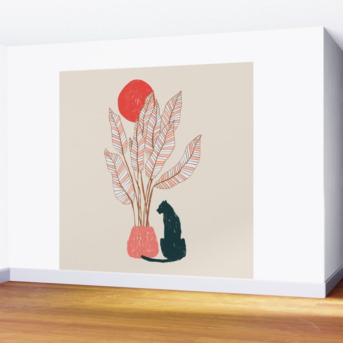 Summer panther Wall Mural Gallery Image 2
