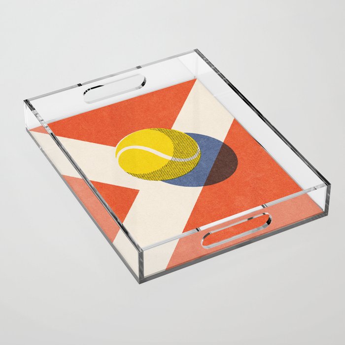 BALLS - Tennis - Clay Court - II Acrylic Tray Gallery Image 1