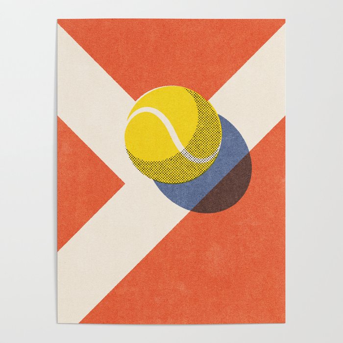 BALLS - Tennis - Clay Court - II Poster Gallery Image 1