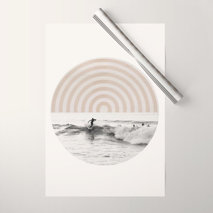 Retro Surfer Wrapping Paper Gallery Image 1
