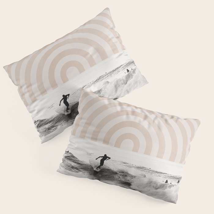 Retro Surfer Pillow Sham Gallery Image 1