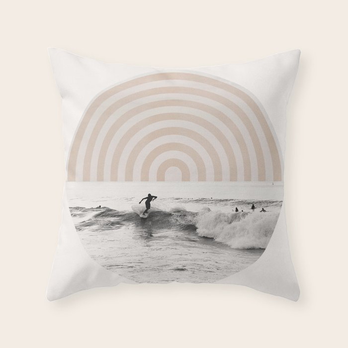 Retro Surfer Throw Pillow Gallery Image 6
