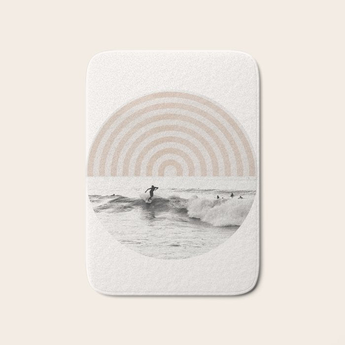 Retro Surfer Bath Mat Gallery Image 1