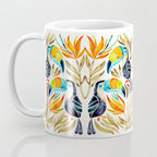 Tropical Toucans - Sepia Palette Coffee Mug Gallery Image 3