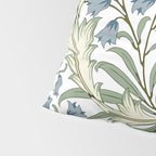 William Morris Vintage Bluebell Floral Blue Green & White  Pillow Sham Gallery Image 4