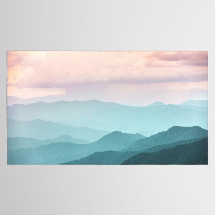 Smoky Mountain National Park Sunset Layers II - Nature Photography Tablecloth Gallery Image 2