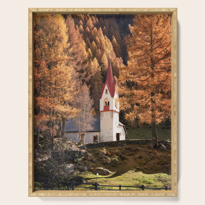 Autumn in Dolomites Italy Travel Photography Serving Tray Gallery Image 1
