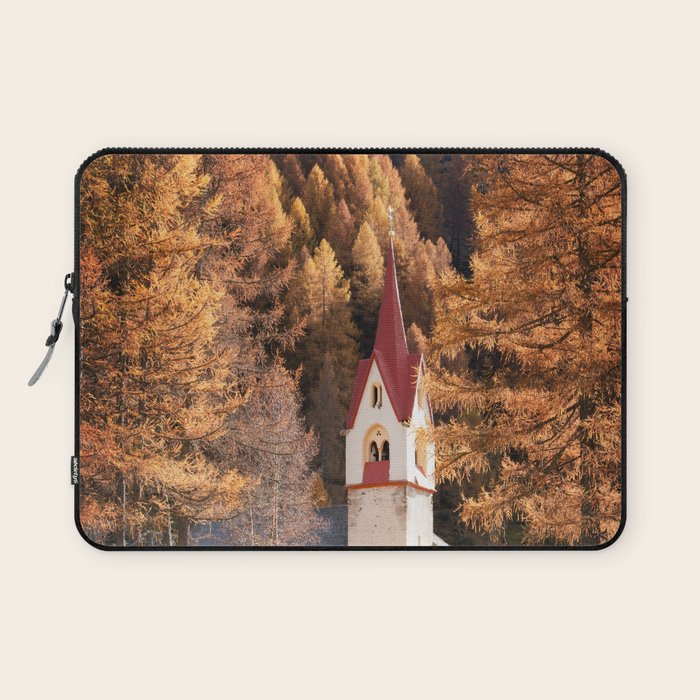 Autumn in Dolomites Italy Travel Photography Laptop Sleeve Gallery Image 1