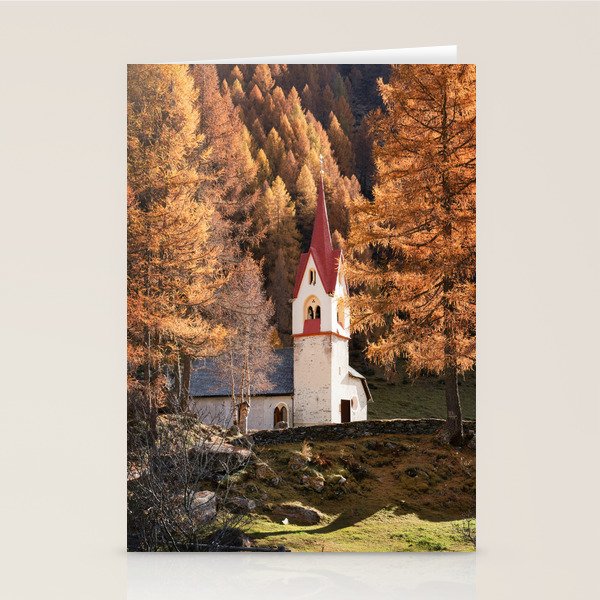 Autumn in Dolomites Italy Travel Photography Stationery Card Gallery Image 2
