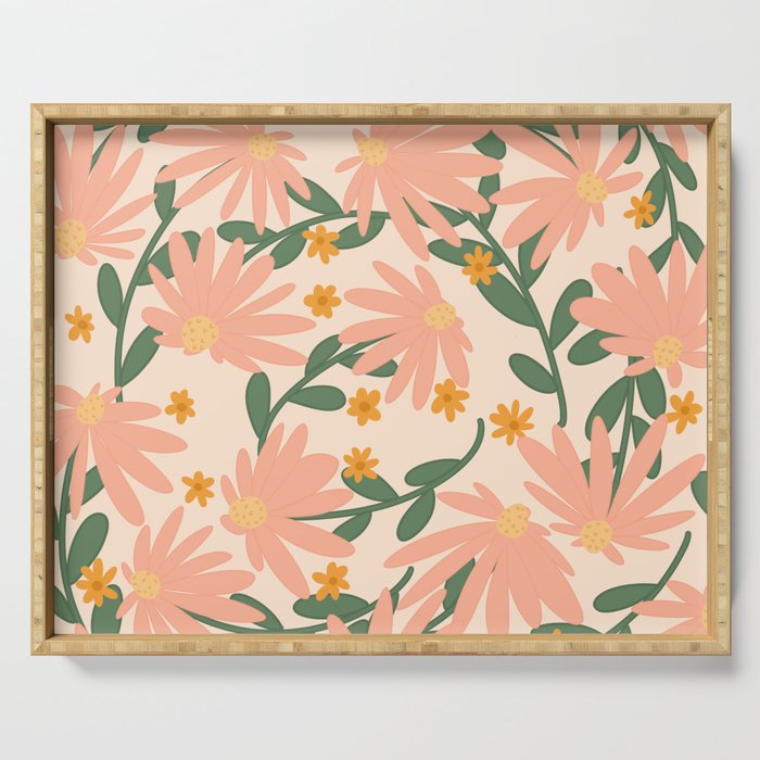 Meadow of Autumn Wildflowers Serving Tray Gallery Image 1