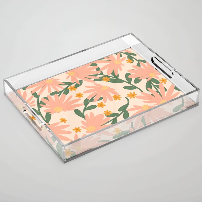 Meadow of Autumn Wildflowers Acrylic Tray Gallery Image 1