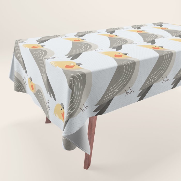 Whimsy Cockatiel Tablecloth Gallery Image 1