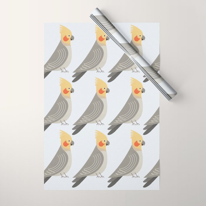 Whimsy Cockatiel Wrapping Paper Gallery Image 1