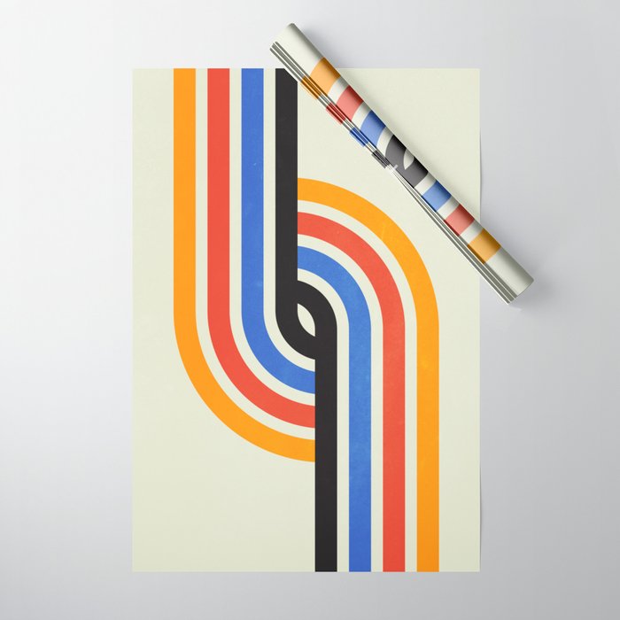 Bauhaus Tracks Wrapping Paper Gallery Image 1
