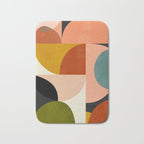 Geometric Abstract Mid Century Bath Mat Gallery Image 1
