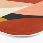 Geometric Abstract Mid Century Bath Mat Gallery Image 3