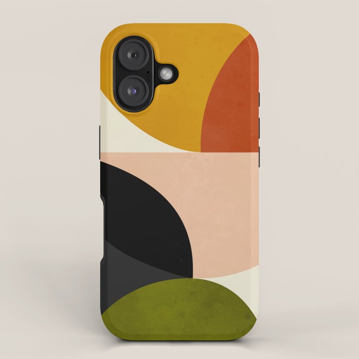 Geometric Abstract Mid Century iPhone Case Gallery Image 1