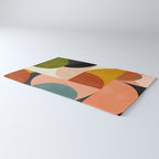 Geometric Abstract Mid Century Rug Gallery Image 3