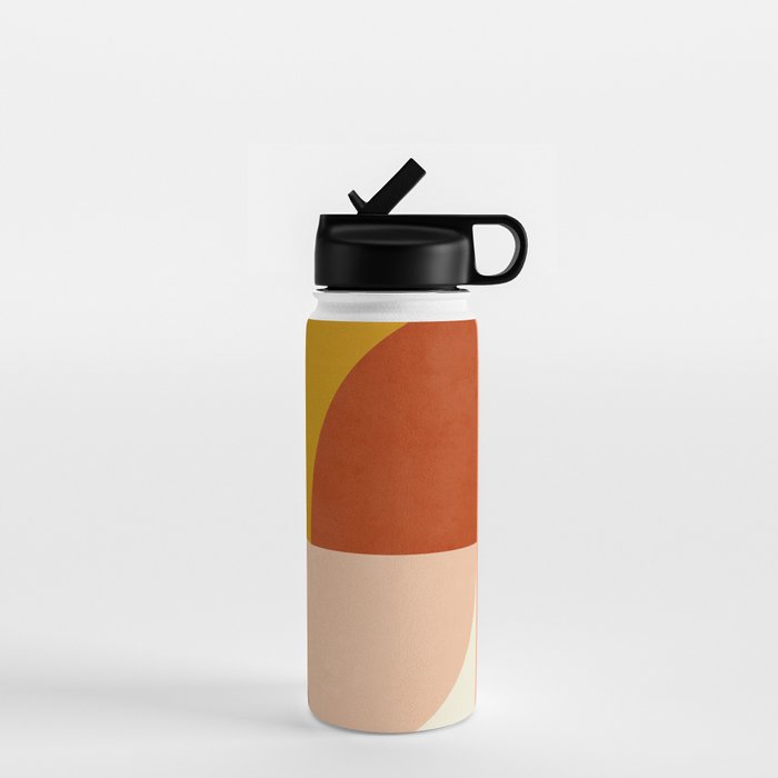 Geometric Abstract Mid Century Water Bottle Gallery Image 1