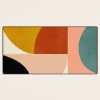 Geometric Abstract Mid Century Desk Mat Gallery Image 3