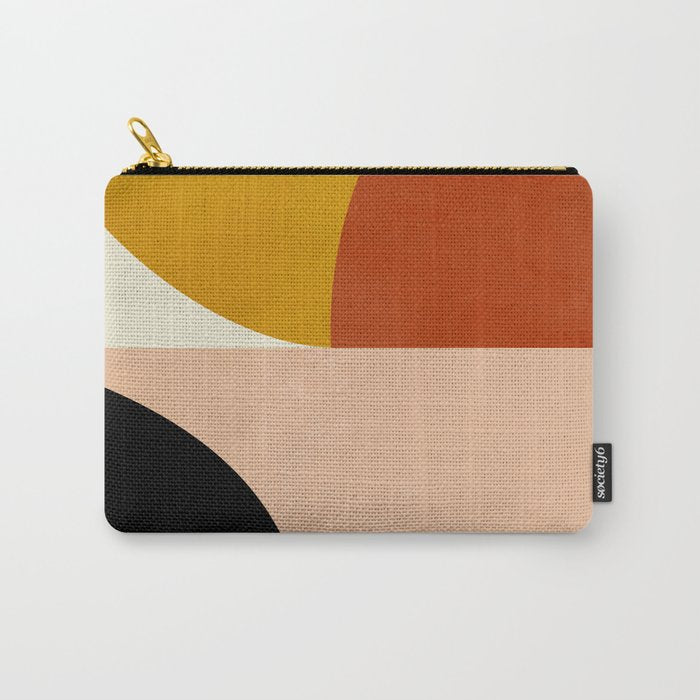Geometric Abstract Mid Century Carry All Pouch Gallery Image 1