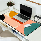 Geometric Abstract Mid Century Desk Mat Gallery Image 2