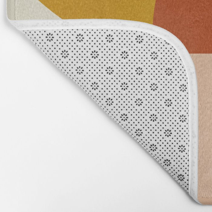 Geometric Abstract Mid Century Bath Mat Gallery Image 2