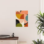 Geometric Abstract Mid Century Poster Gallery Image 2