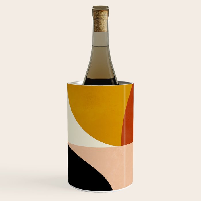 Geometric Abstract Mid Century Wine Chiller Gallery Image 2