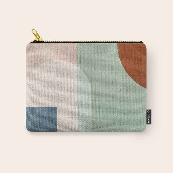 Abstract Geometric 18 Carry All Pouch Gallery Image 1