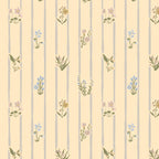 Cozy Cottage Flowers With Stripes Coffee Mug Gallery Image 2